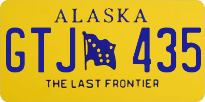 AK license plate GTJ435