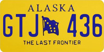 AK license plate GTJ436