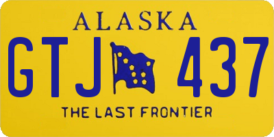 AK license plate GTJ437