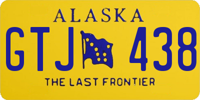 AK license plate GTJ438