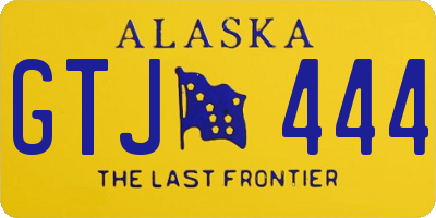 AK license plate GTJ444