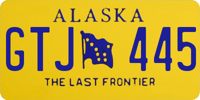 AK license plate GTJ445