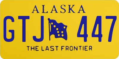 AK license plate GTJ447