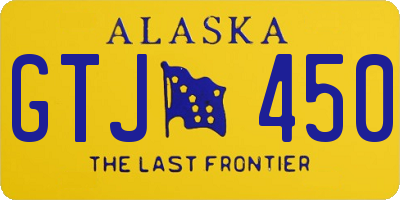 AK license plate GTJ450