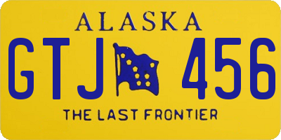 AK license plate GTJ456