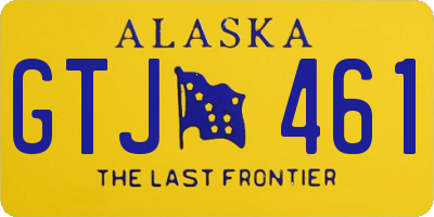 AK license plate GTJ461