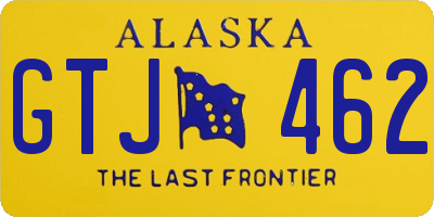 AK license plate GTJ462