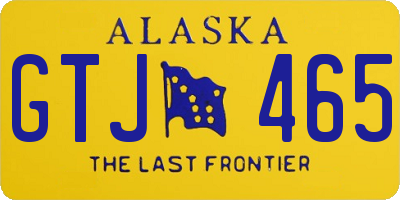 AK license plate GTJ465