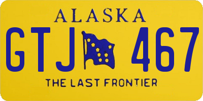 AK license plate GTJ467