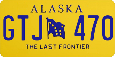 AK license plate GTJ470