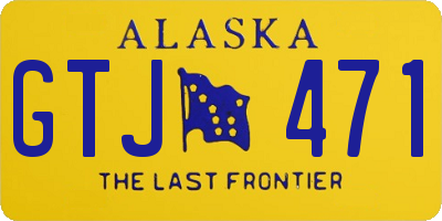 AK license plate GTJ471