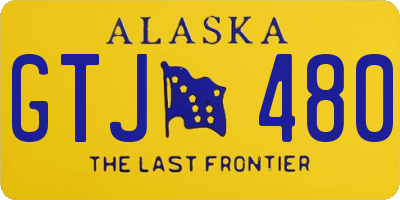 AK license plate GTJ480