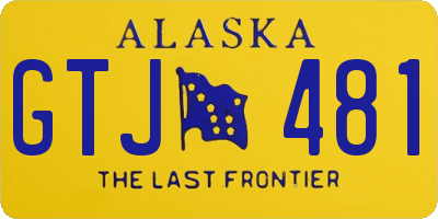 AK license plate GTJ481