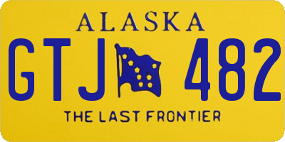 AK license plate GTJ482