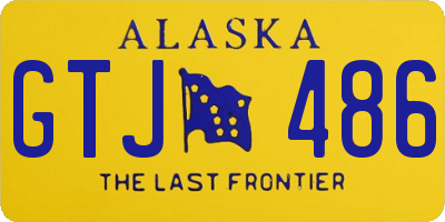 AK license plate GTJ486