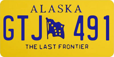 AK license plate GTJ491