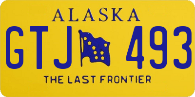 AK license plate GTJ493