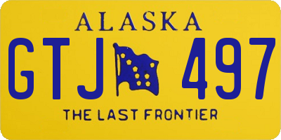 AK license plate GTJ497