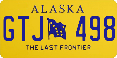 AK license plate GTJ498