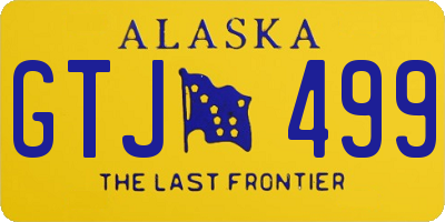 AK license plate GTJ499