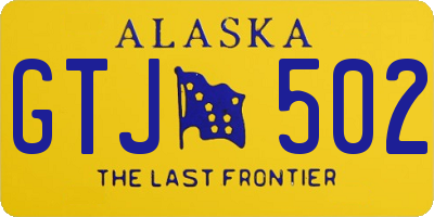 AK license plate GTJ502