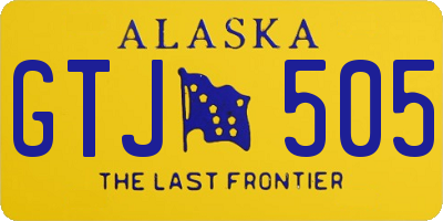 AK license plate GTJ505