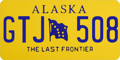 AK license plate GTJ508