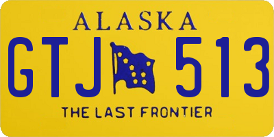 AK license plate GTJ513