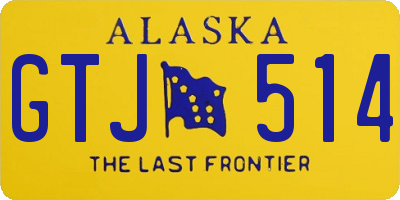 AK license plate GTJ514