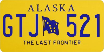 AK license plate GTJ521