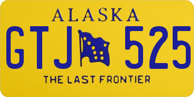 AK license plate GTJ525