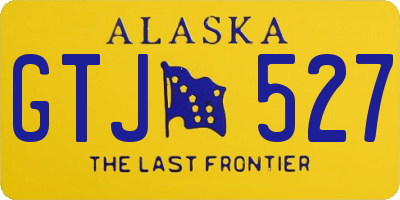 AK license plate GTJ527