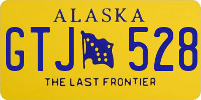 AK license plate GTJ528
