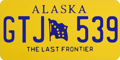 AK license plate GTJ539