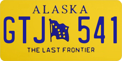 AK license plate GTJ541