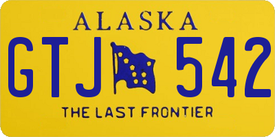 AK license plate GTJ542
