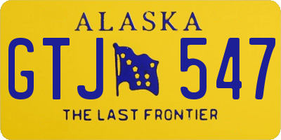 AK license plate GTJ547
