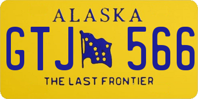 AK license plate GTJ566