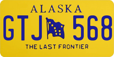 AK license plate GTJ568