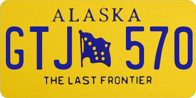 AK license plate GTJ570