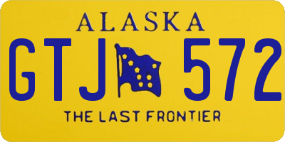 AK license plate GTJ572