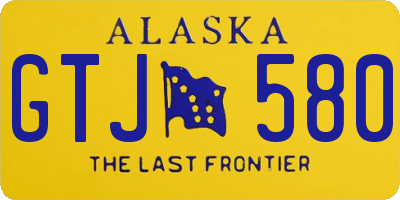 AK license plate GTJ580