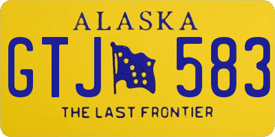 AK license plate GTJ583