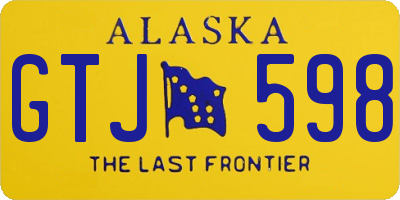AK license plate GTJ598