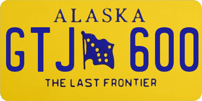 AK license plate GTJ600