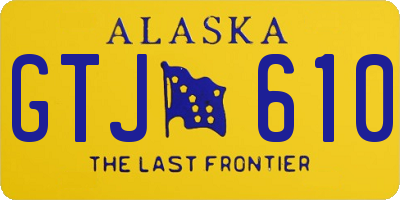AK license plate GTJ610