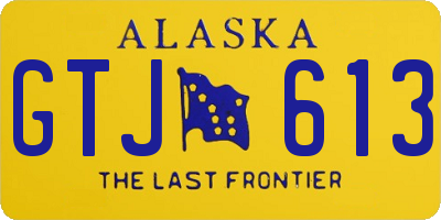 AK license plate GTJ613