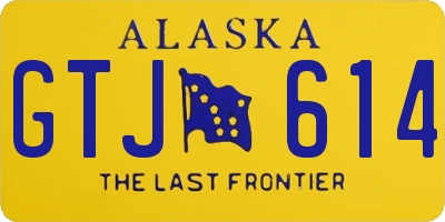 AK license plate GTJ614