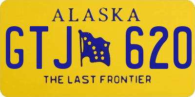 AK license plate GTJ620