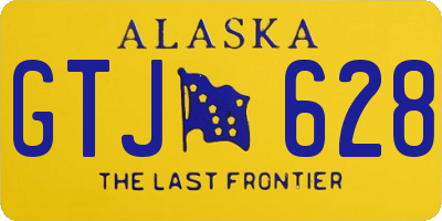 AK license plate GTJ628